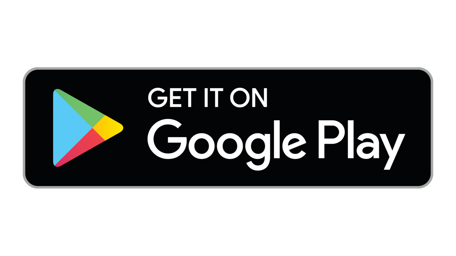 Button image. Text reads "Get it on Google Play". Google Play logo is visible